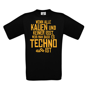 Zeige Details für ES IST TECHNO - SHIRT (schwarz) Bild von ES IST TECHNO - SHIRT (schwarz)