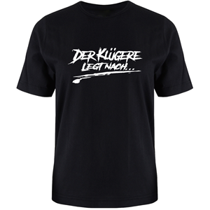 Zeige Details für DER KLÜGERE - SHIRT (schwarz) Bild von DER KLÜGERE - SHIRT (schwarz)