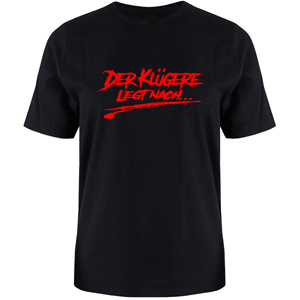 Zeige Details für DER KLÜGERE - SHIRT (schwarz) Bild von DER KLÜGERE - SHIRT (schwarz)